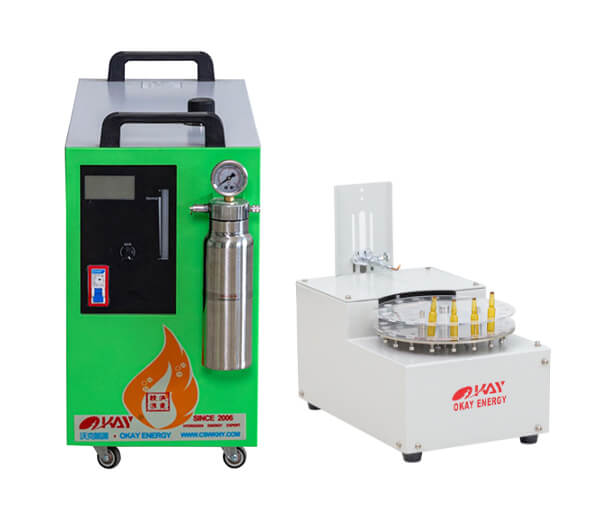 oxyhydrogen flame generator ampoule sealing